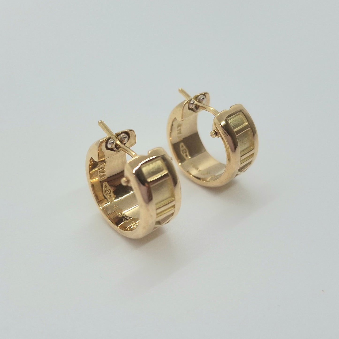 Tiffany & Co. Atlas Hoop Earring K18 Yellow Gold