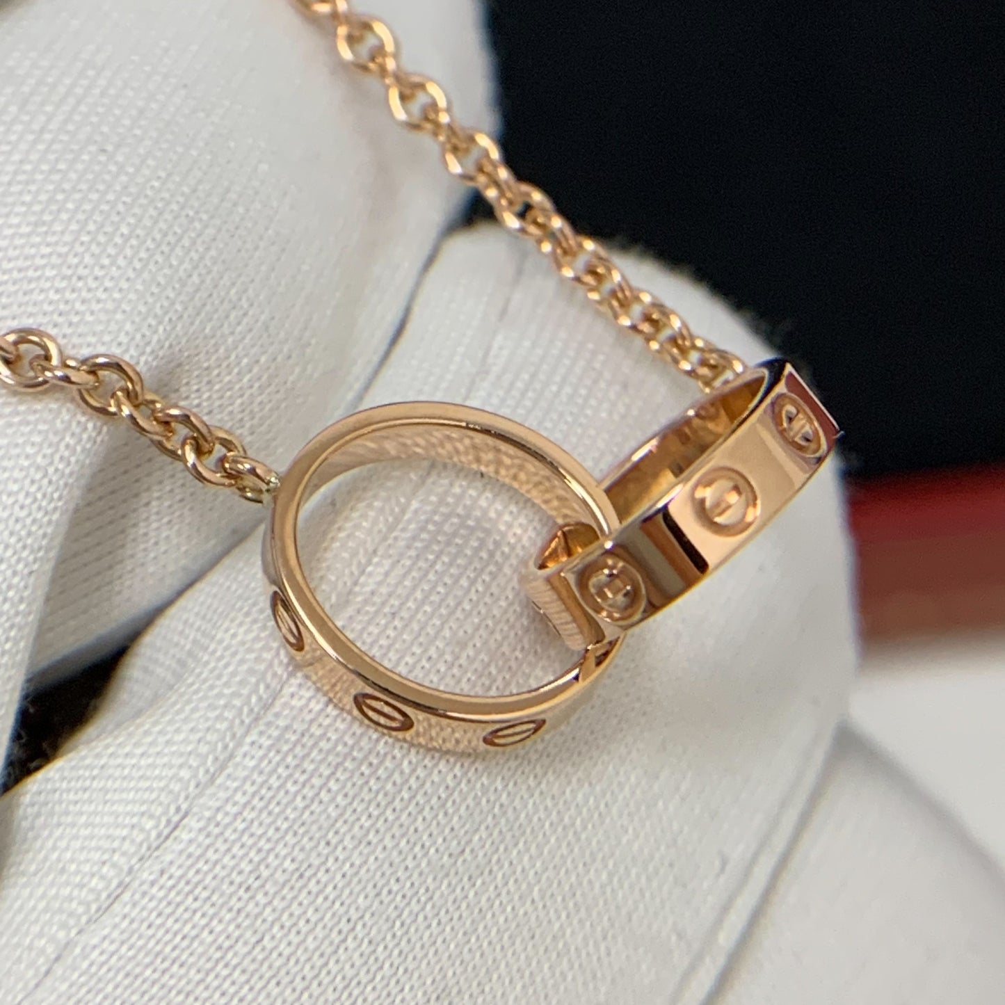 Cartier Interlocking Love Necklace