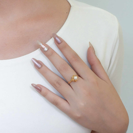 Tiffany & Co. Pearl Ring 5.4mm Pearl Size 50