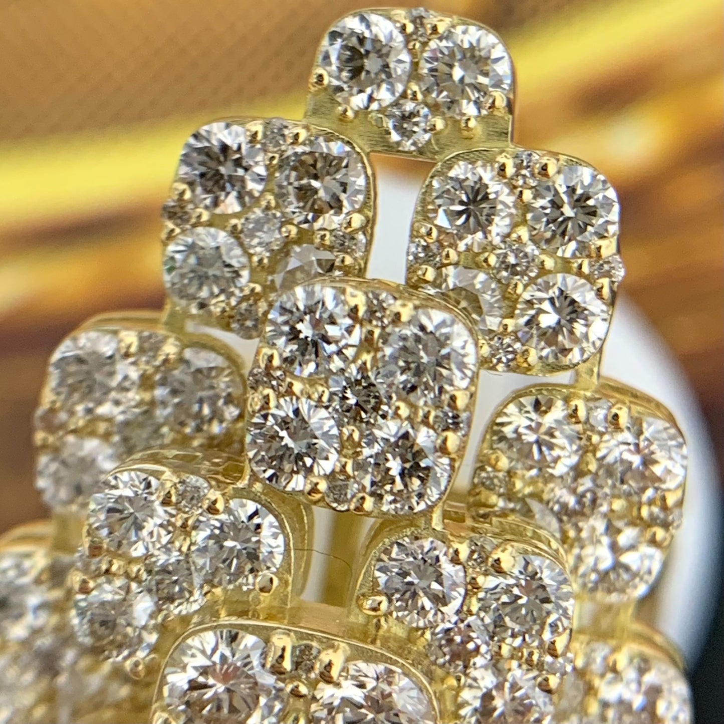Diamond Wide Ring Size 51