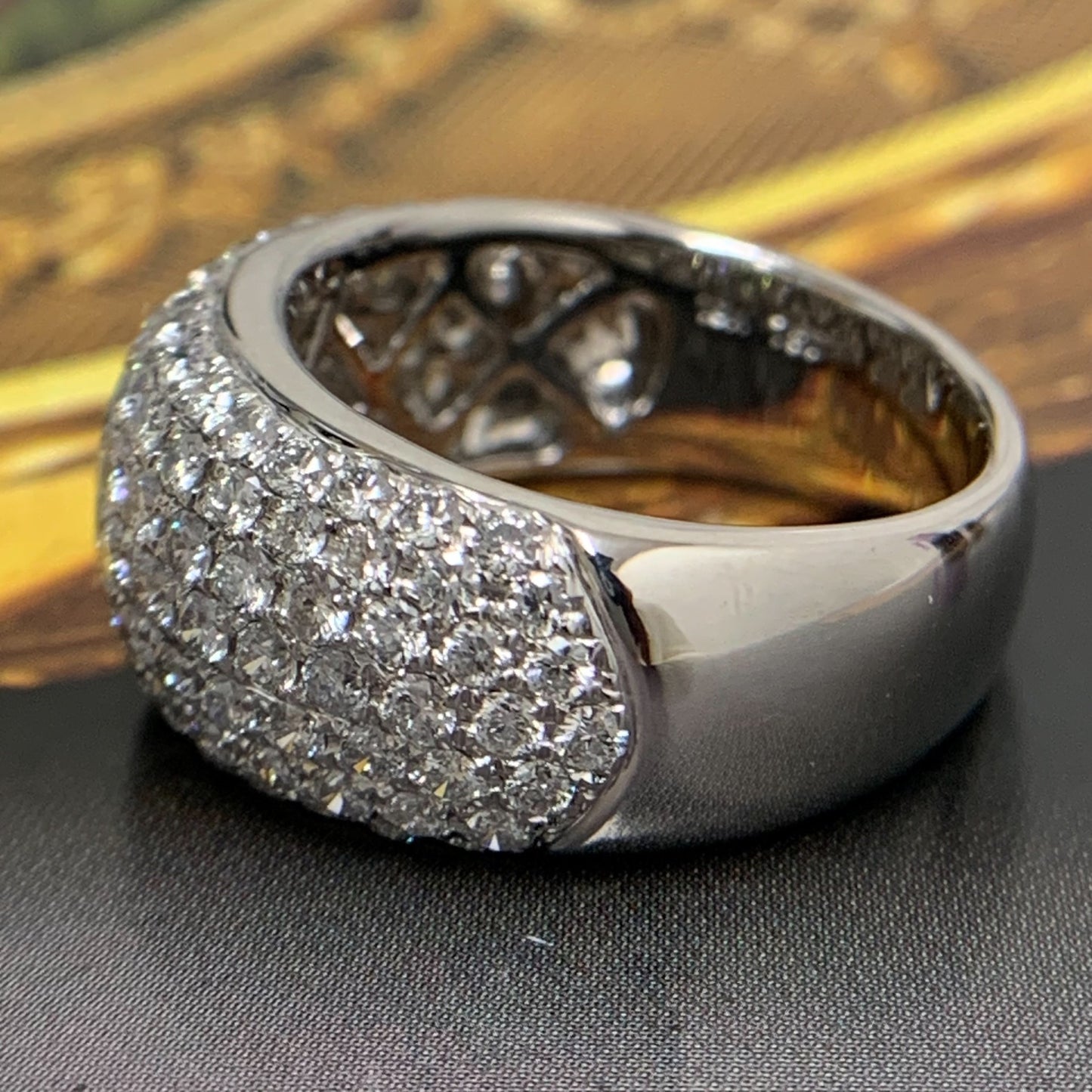 Diamond Pave Ring Size 49