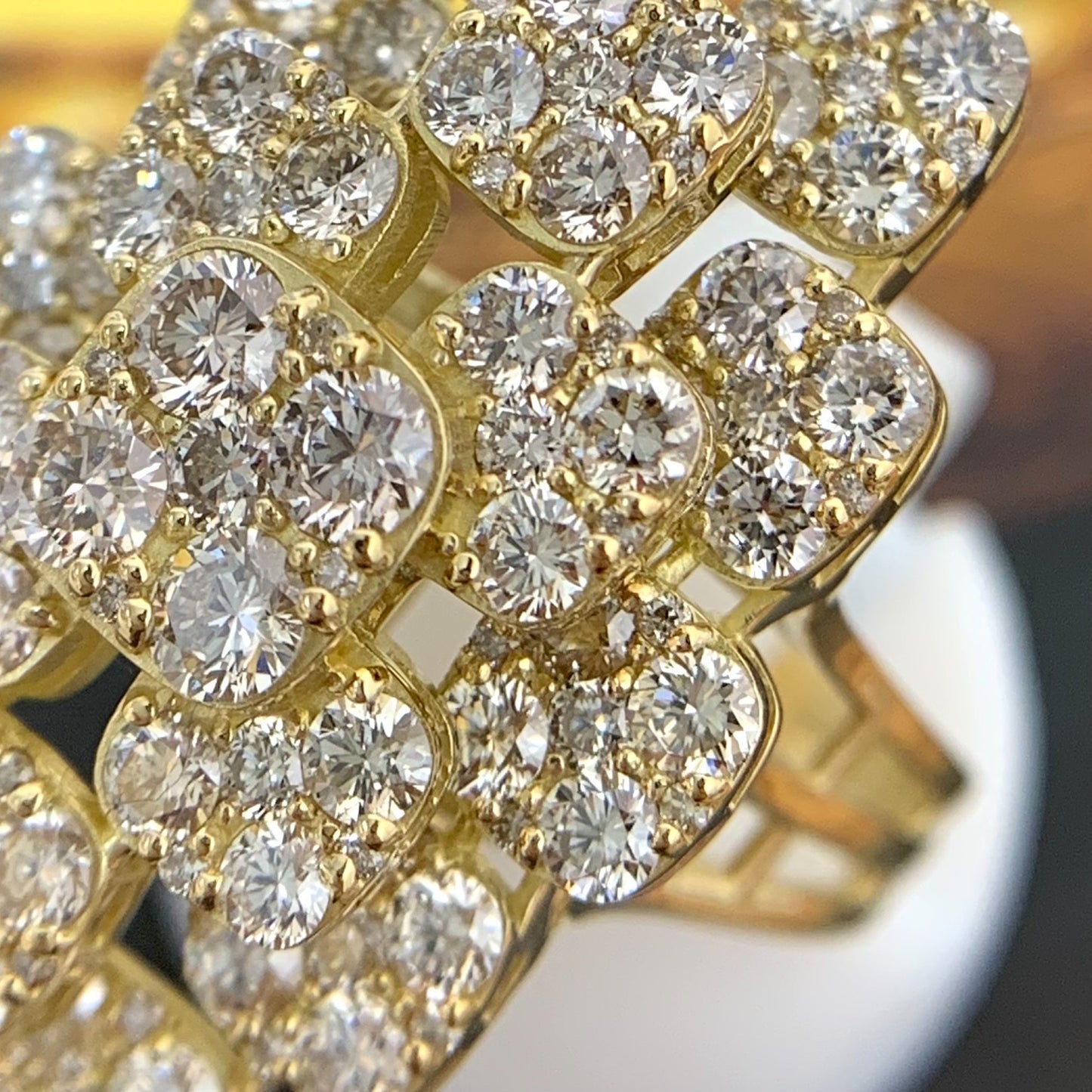 Diamond Wide Ring Size 51