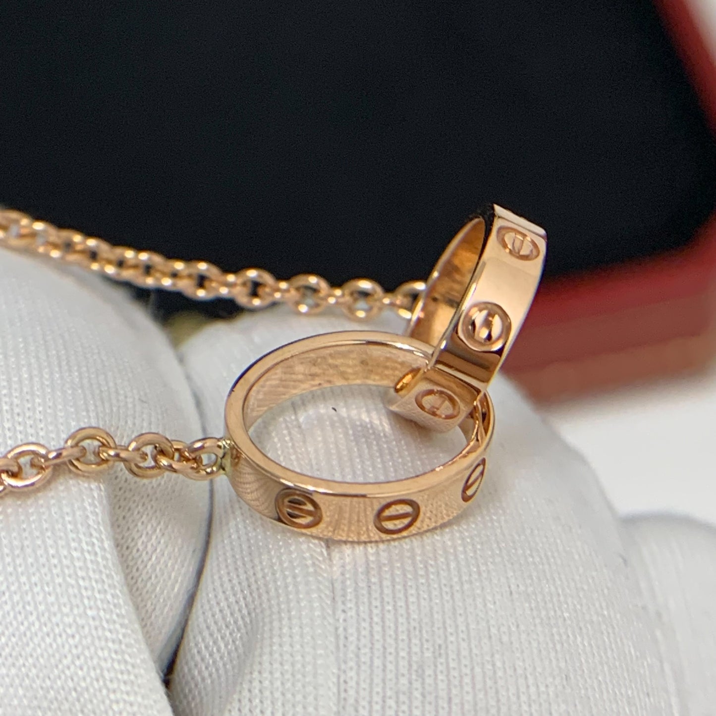 Cartier Interlocking Love Necklace