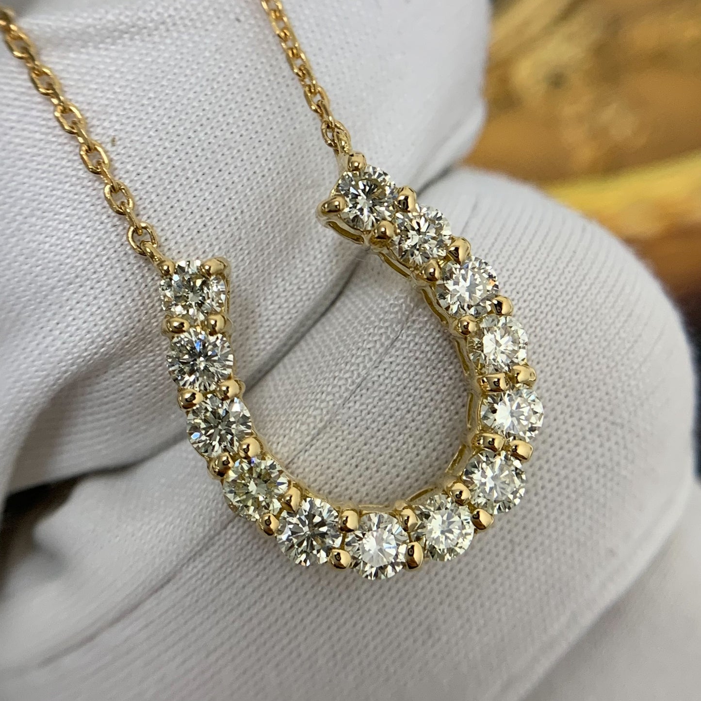 Horseshoe Diamond Necklace