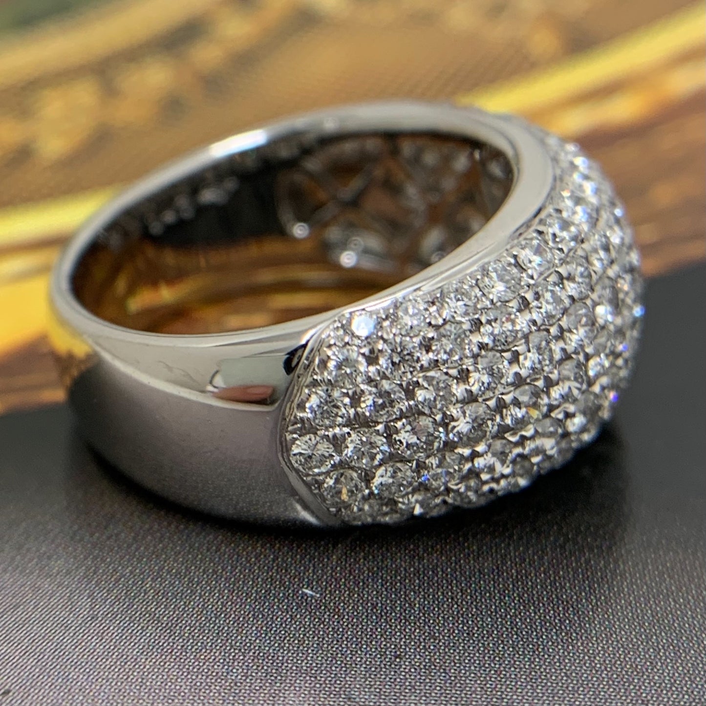 Diamond Pave Ring Size 49