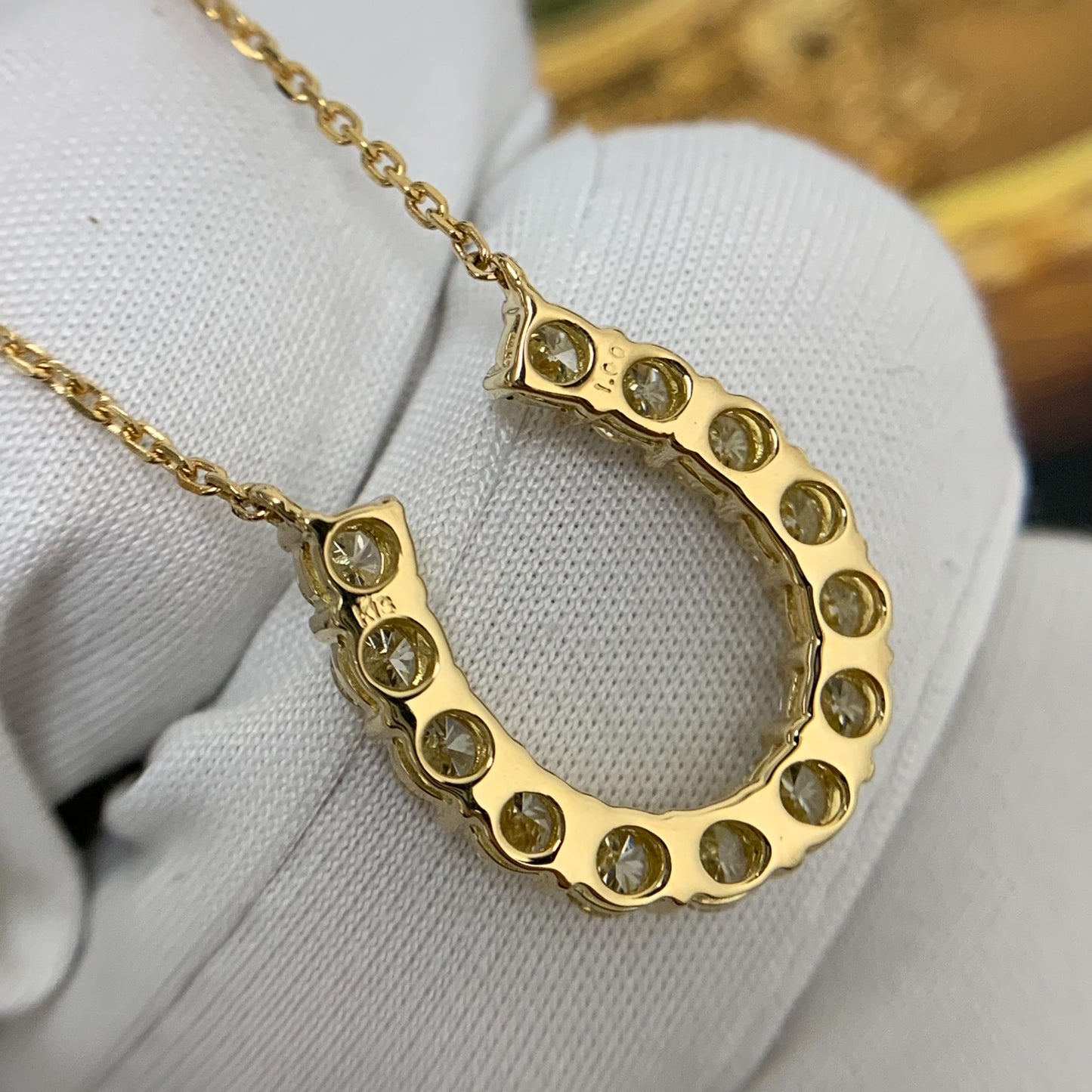 Horseshoe Diamond Necklace