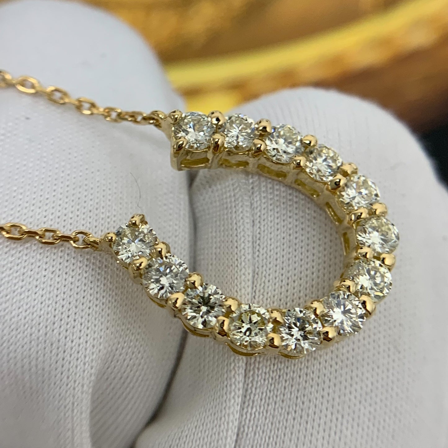 Horseshoe Diamond Necklace