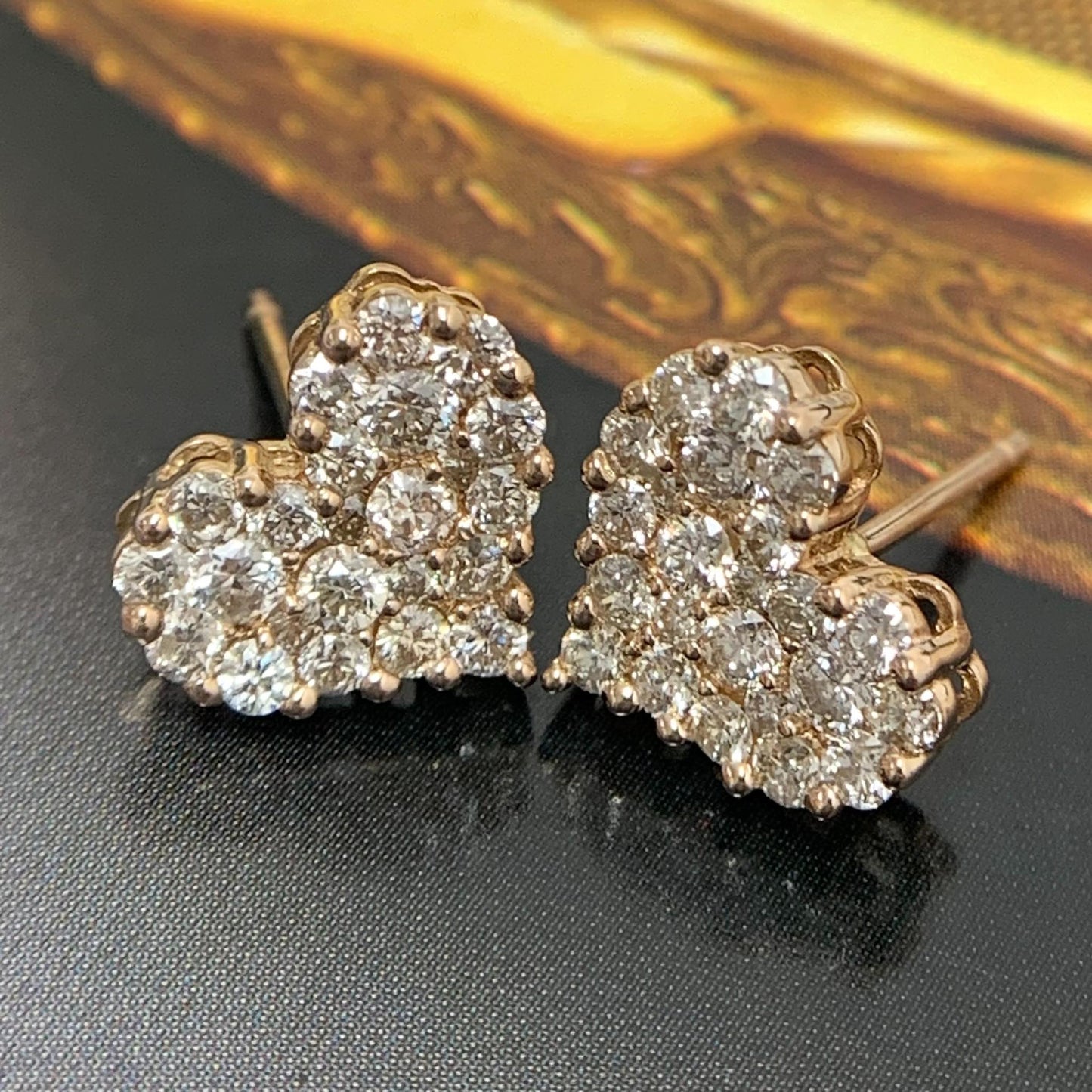 Heart Diamond Earring