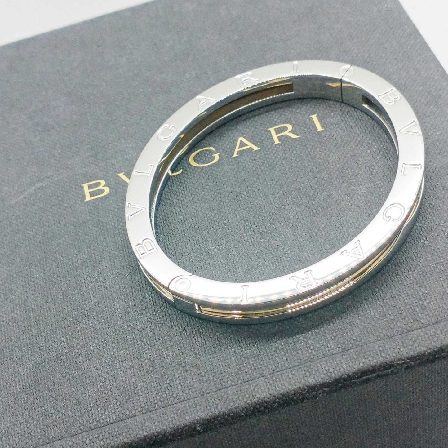 Bvlgari Bzero1 Bangle Stainless K18YG