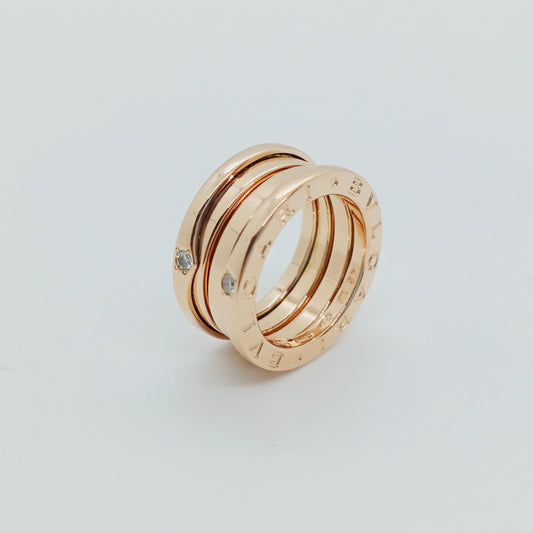 Bvlgari B.Zero1 Ring 4 Bands w/ Diamonds Size 48