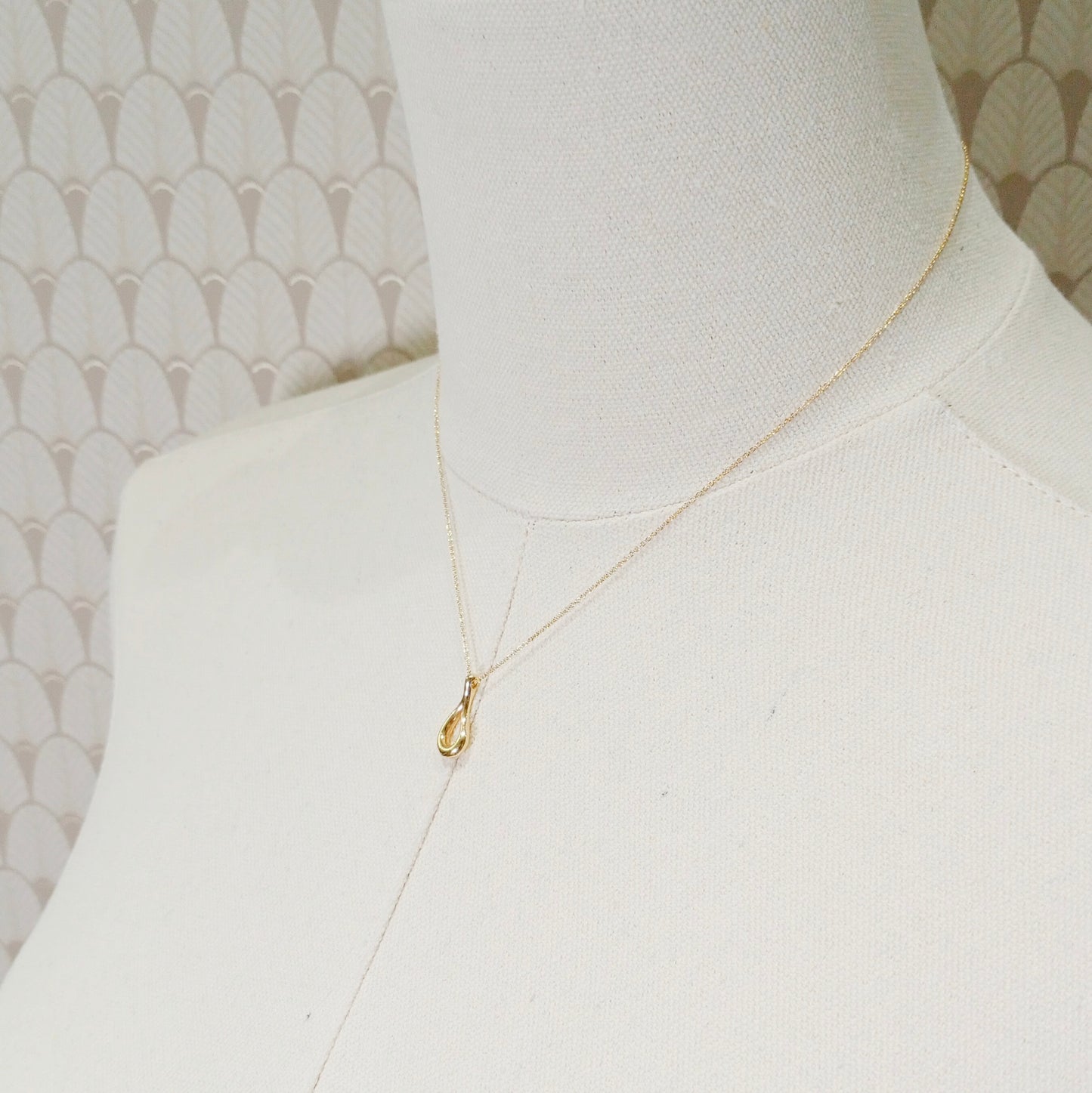 Tiffany & Co. Open Teardrop Necklace