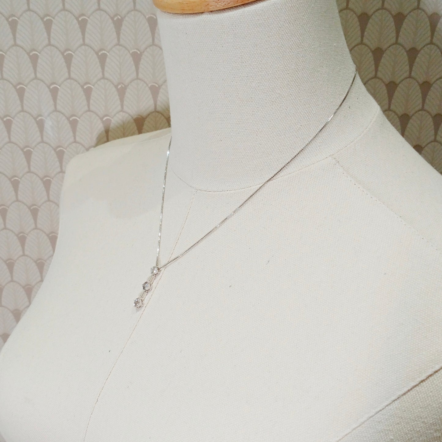 3 Row Diamond Necklace 1.00ct