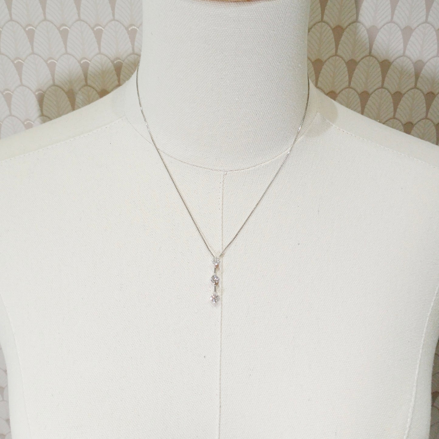 3 Row Diamond Necklace 1.00ct