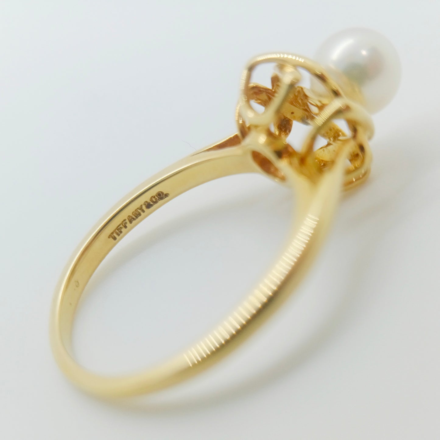 Tiffany & Co. Pearl Ring 5.4mm Pearl Size 50