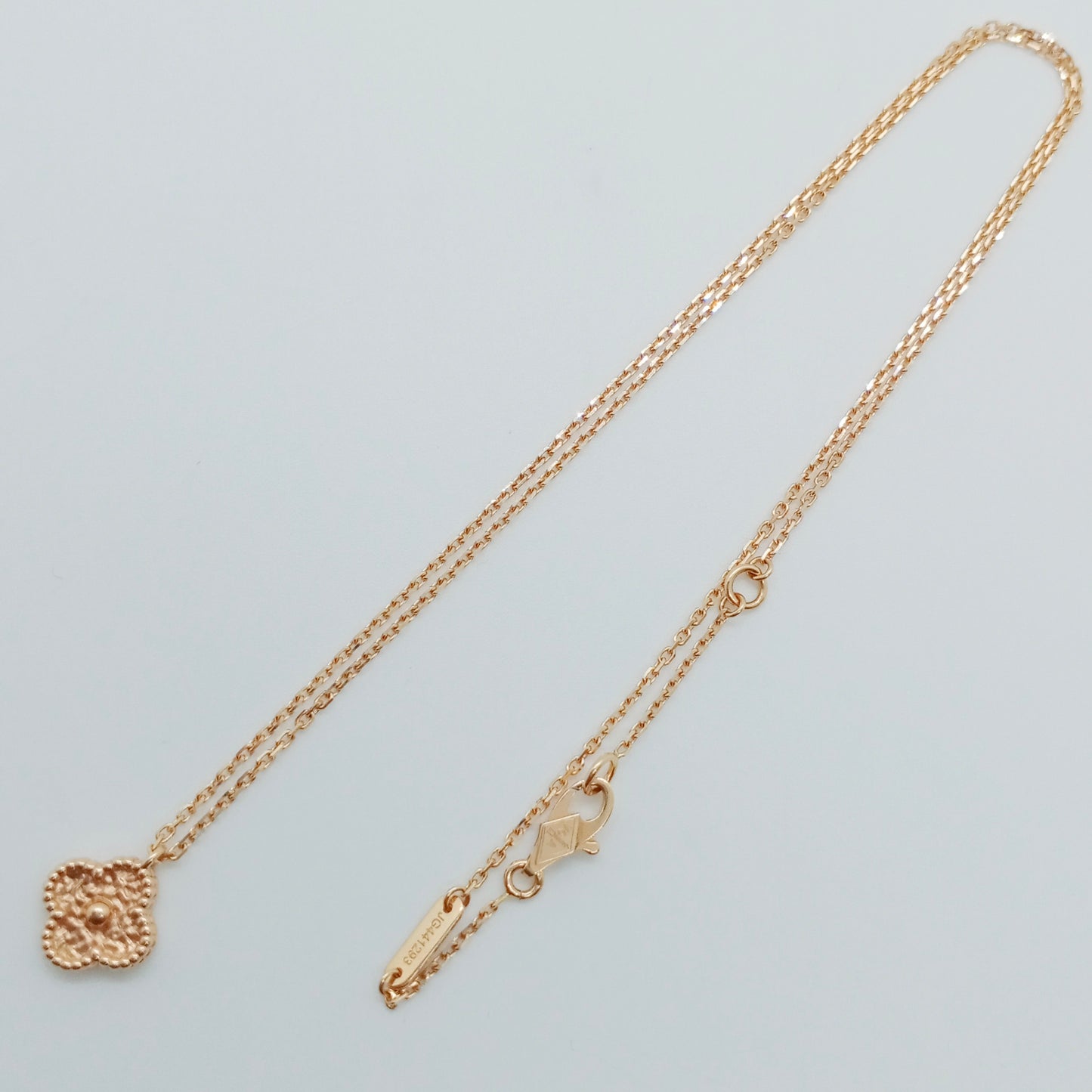VCA Sweet Alhambra Hammered Necklace