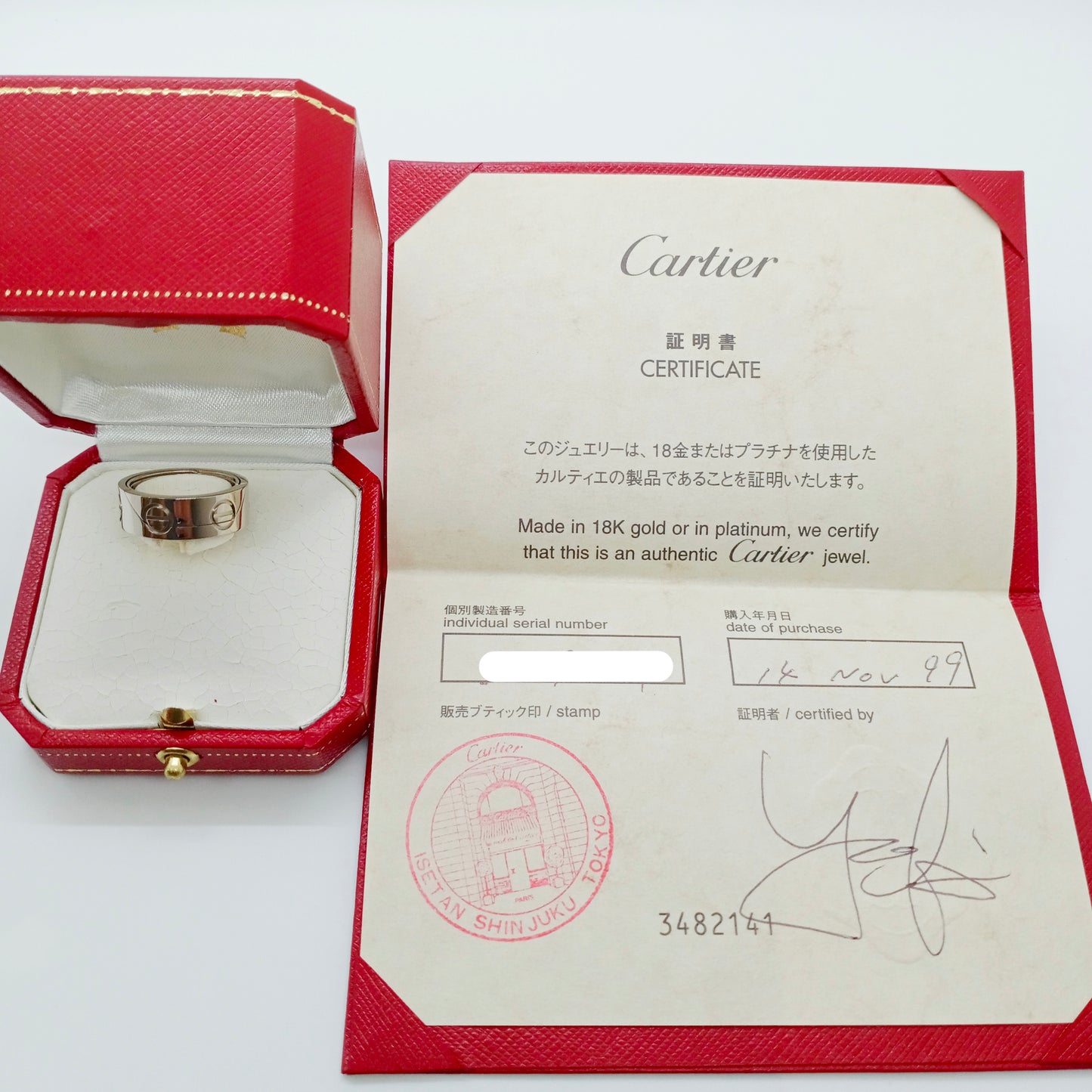 Cartier Astro Love Ring Size 51