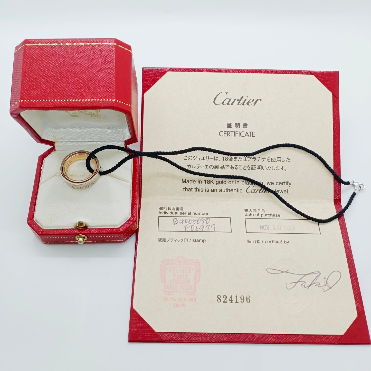 Cartier Secret Love Ring Size 50