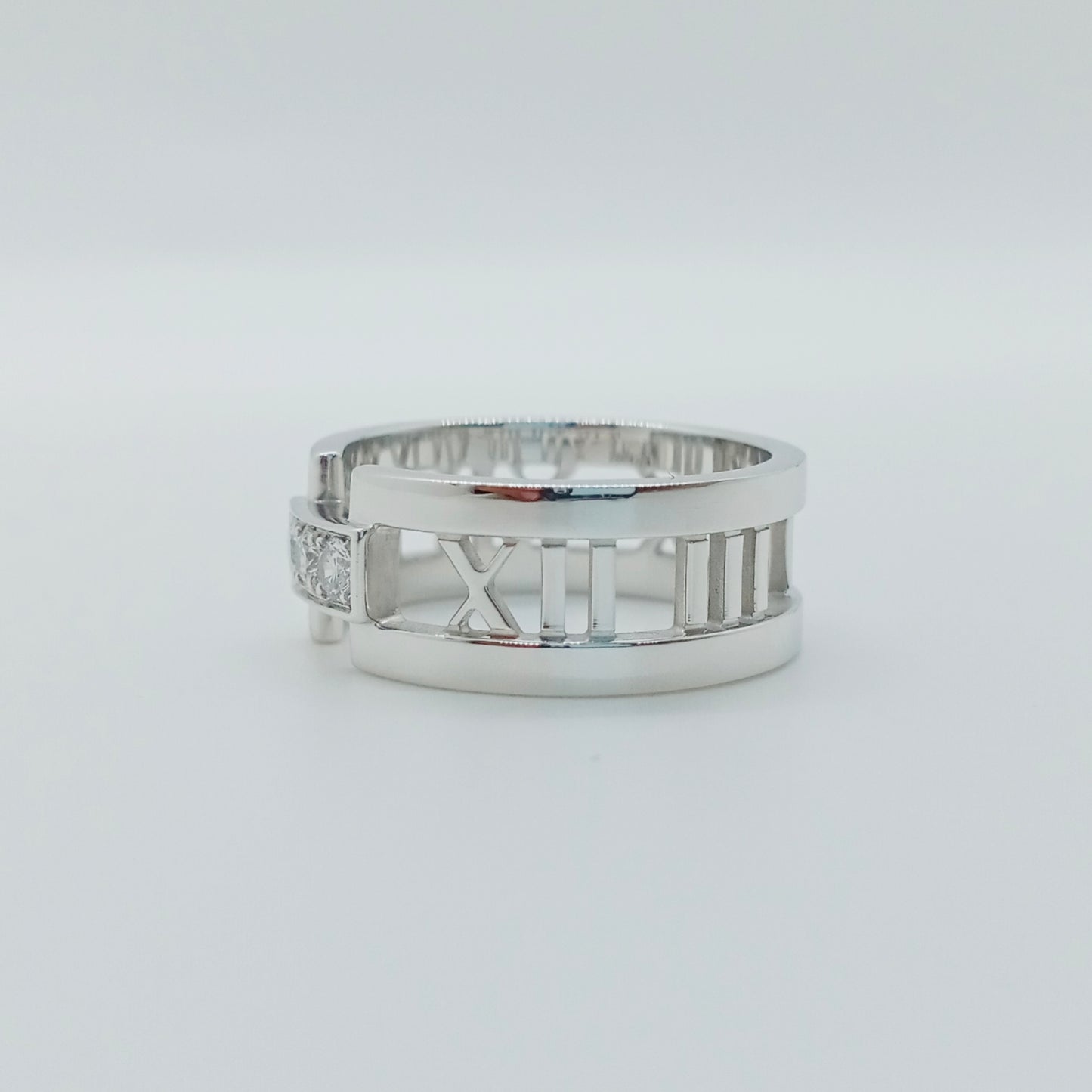 Tiffany & Co. Open Atlas 3P Diamond Ring Size 57