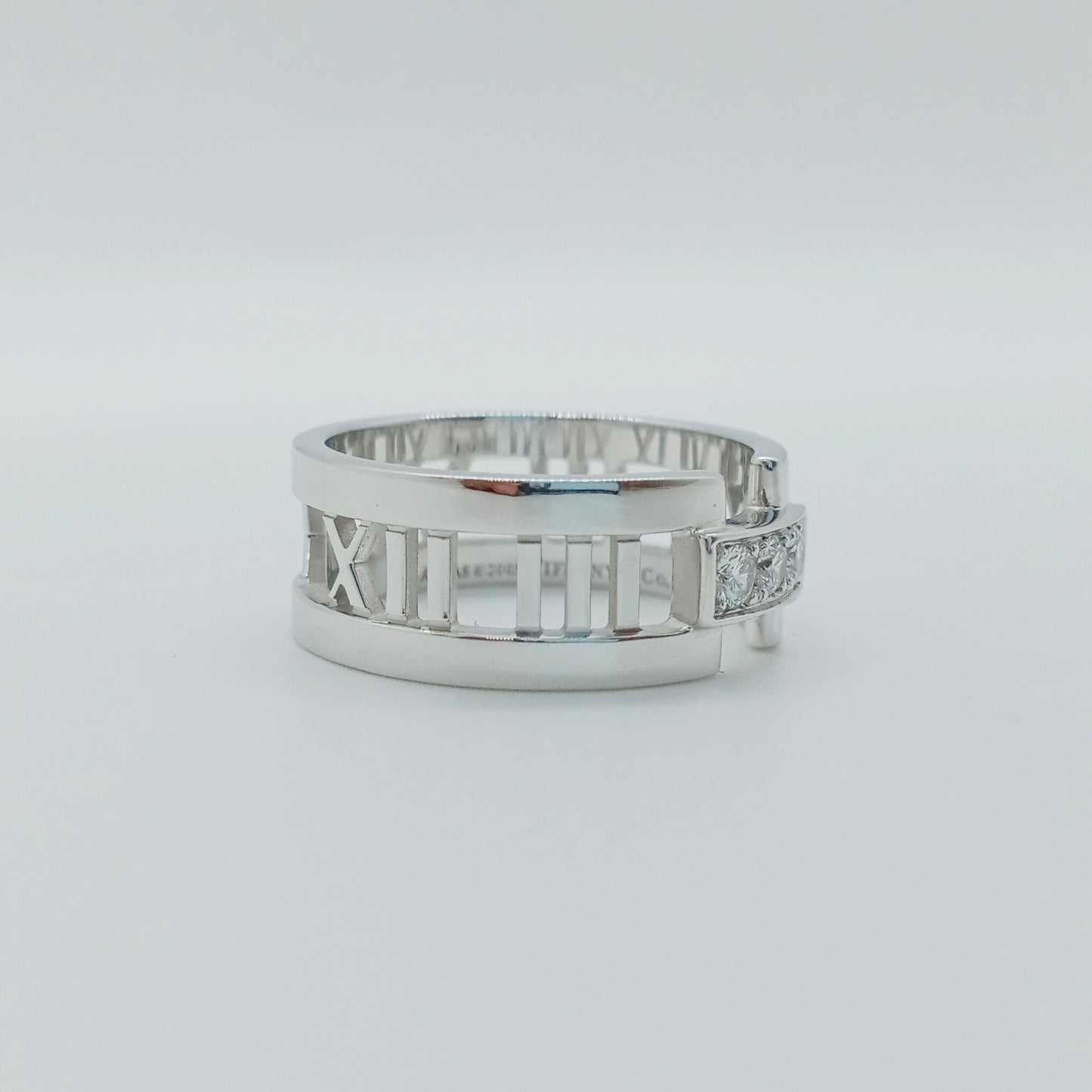 Tiffany & Co. Open Atlas 3P Diamond Ring Size 57