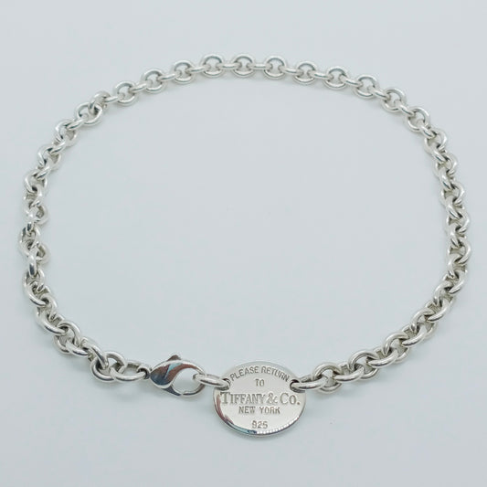 Tiffany & Co. Return to Tiffany Oval Tag Necklace