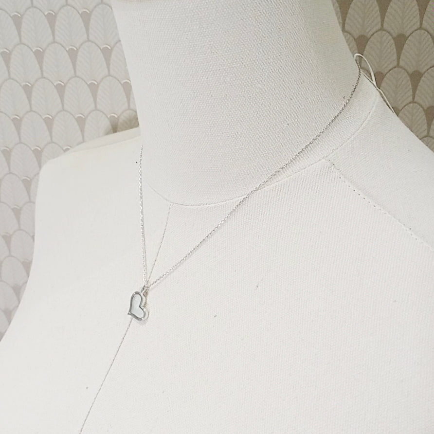 Piaget Mother of Pearl Heart Necklace