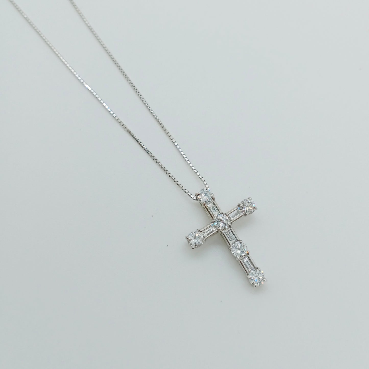 Diamond Cross Necklace 1.00 carat