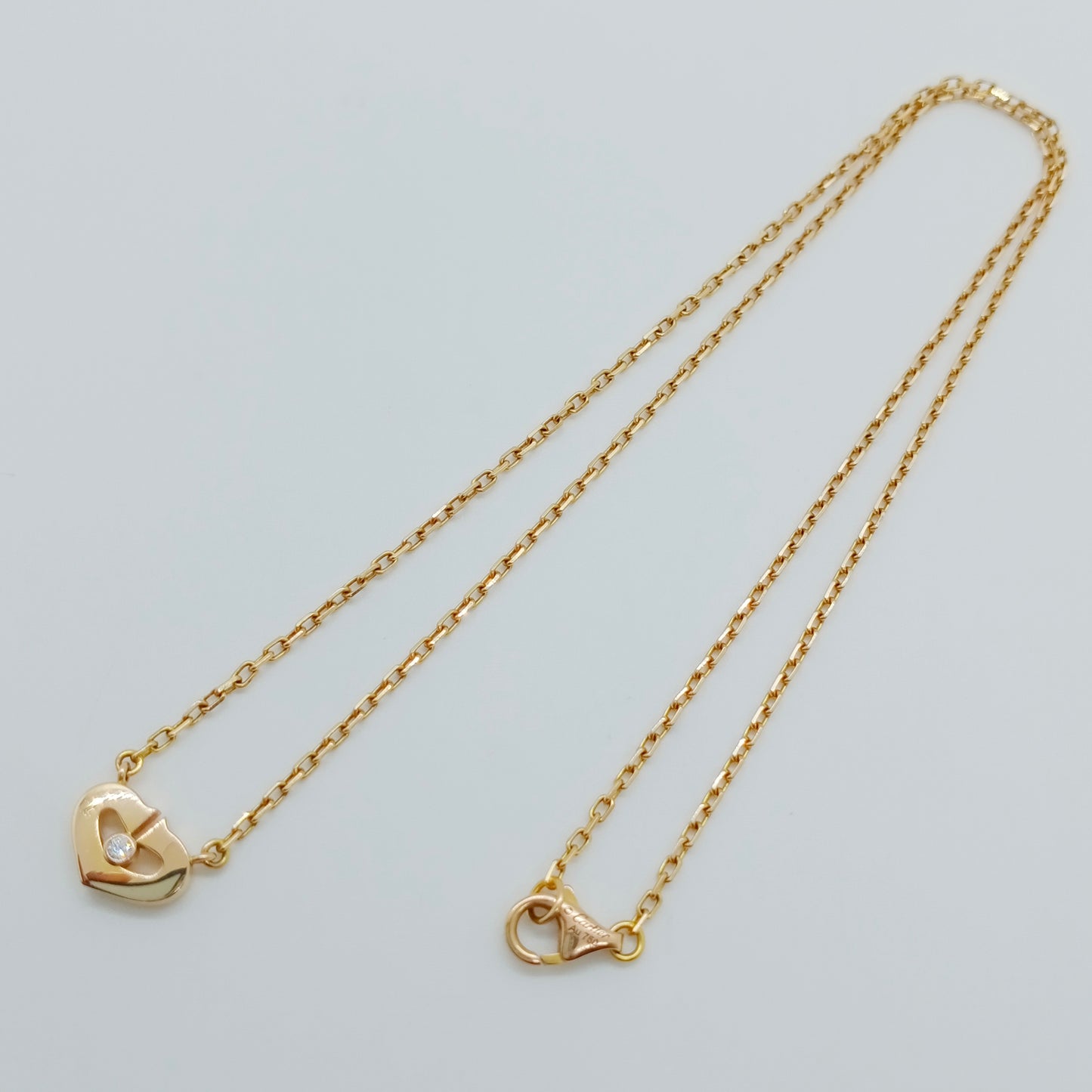 Cartier C Heart Diamond Necklace