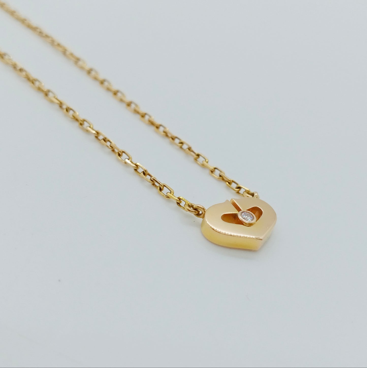 Cartier C Heart Diamond Necklace