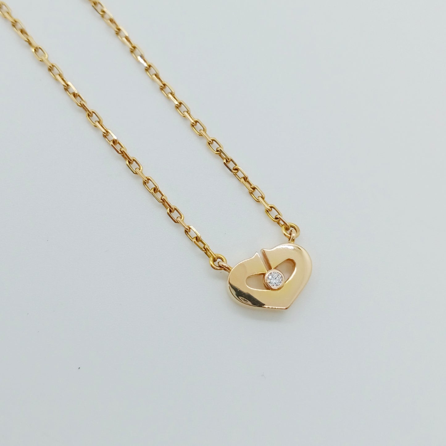 Cartier C Heart Diamond Necklace