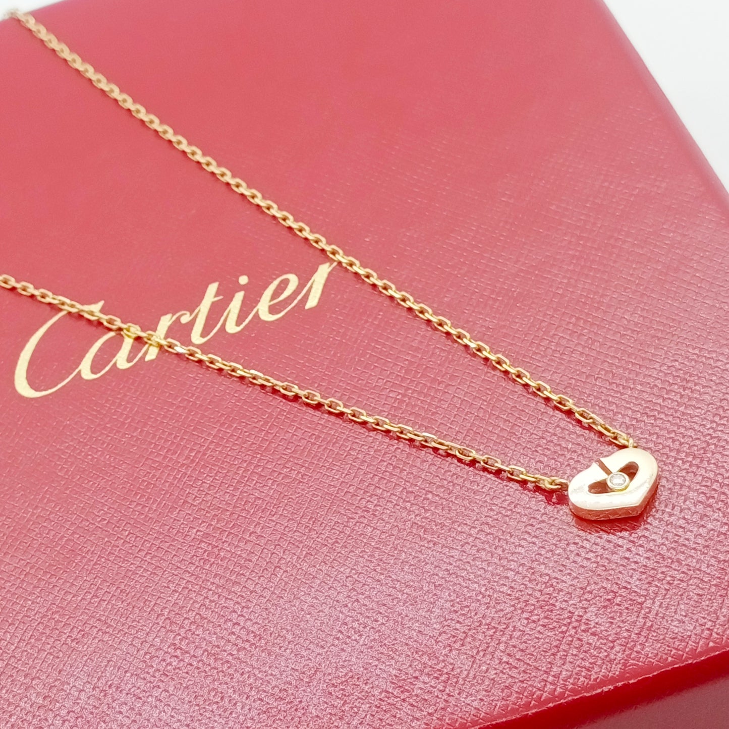 Cartier C Heart Diamond Necklace