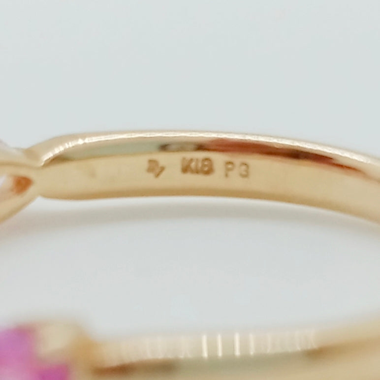 Ponte Vecchio Pink Sapphire Diamond Ring Size 48