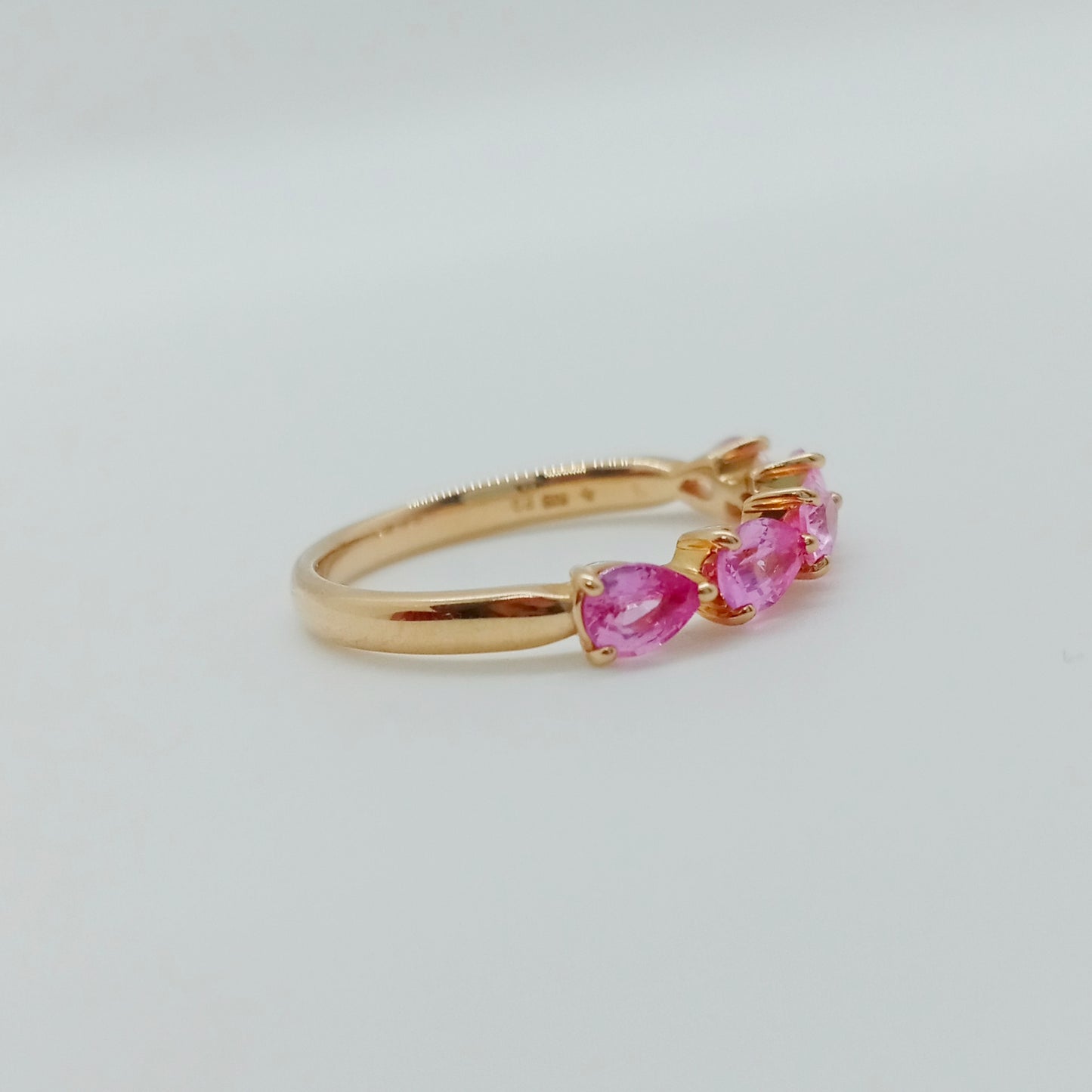 Ponte Vecchio Pink Sapphire Diamond Ring Size 48