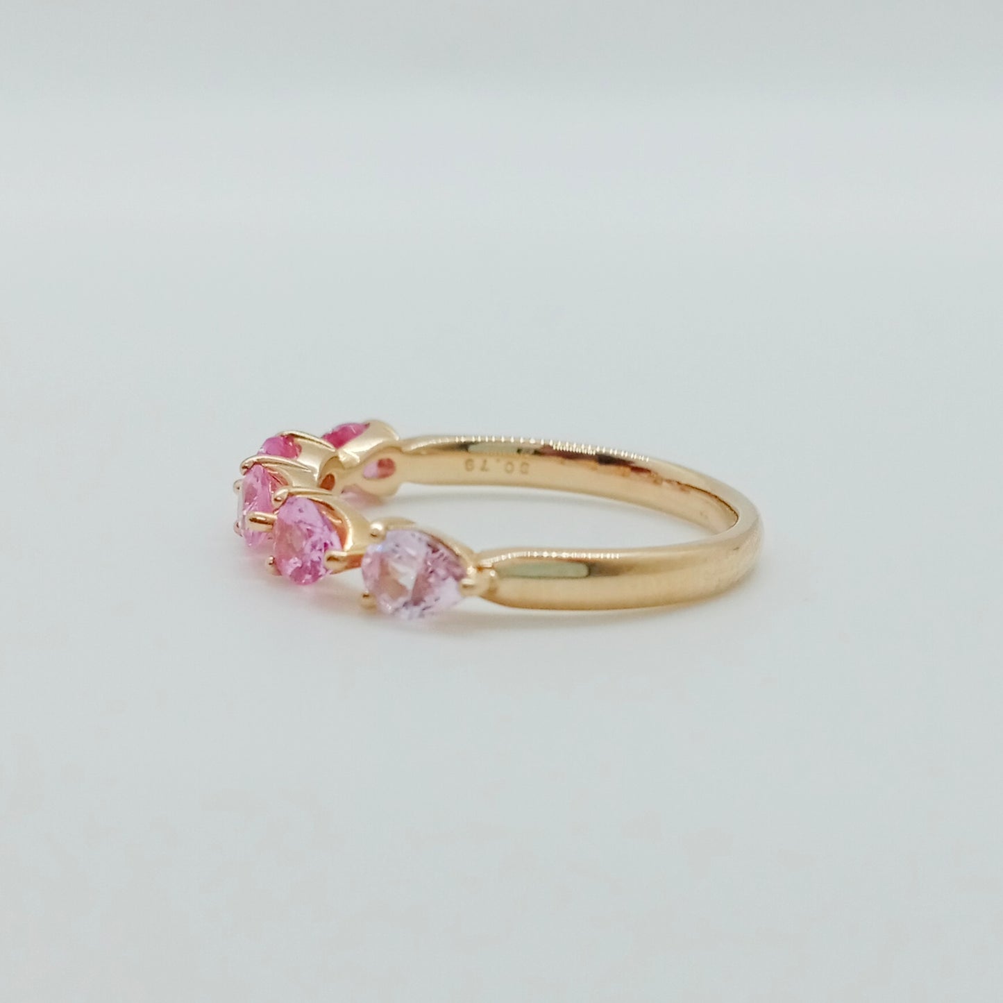 Ponte Vecchio Pink Sapphire Diamond Ring Size 48
