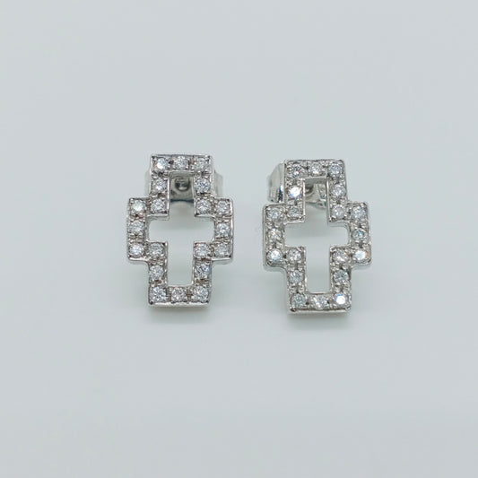 Gucci Cross Diamond Earring
