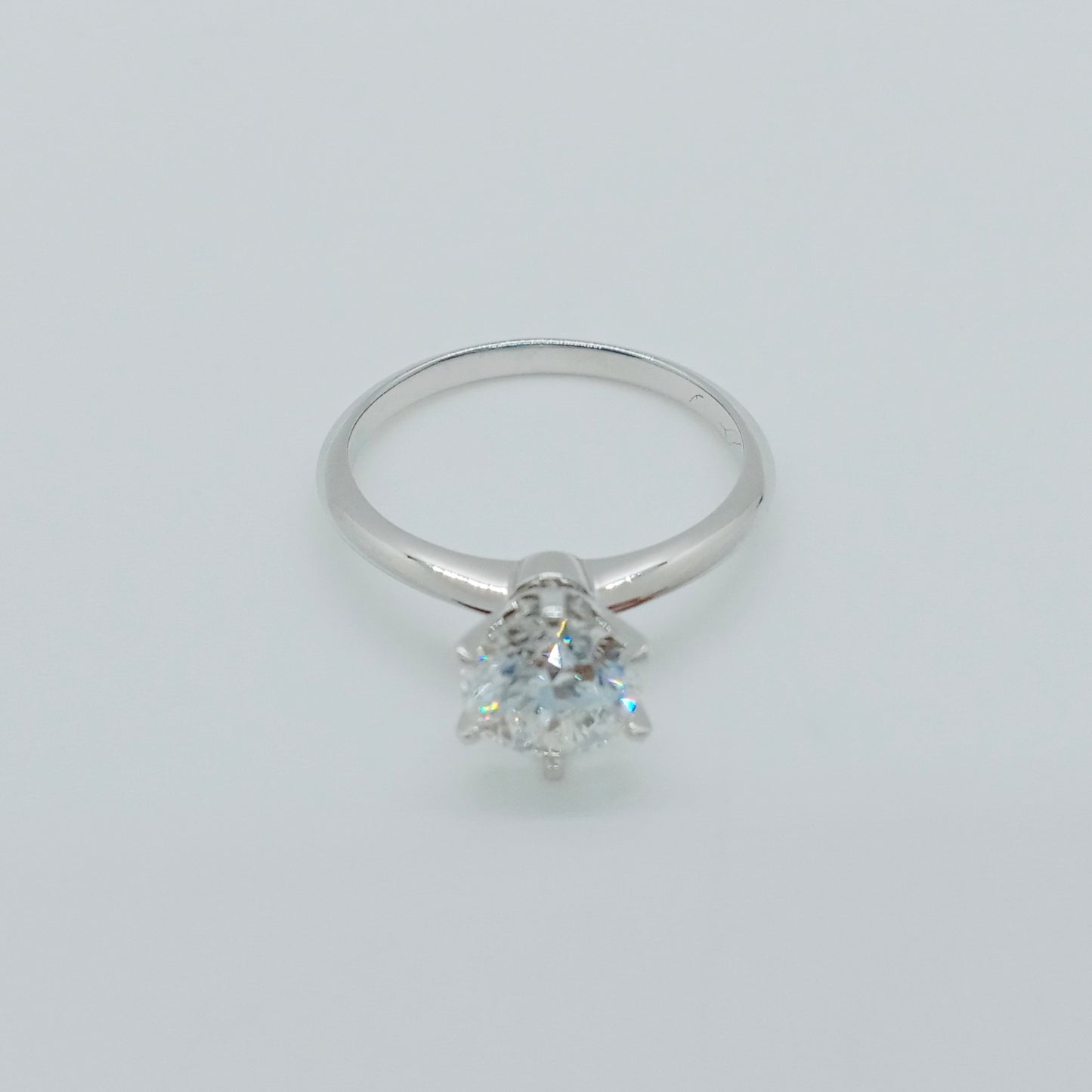 No Brand Solitaire Diamond Ring Size 56
