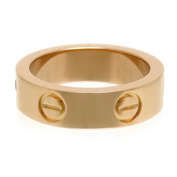 Cartier Love Ring Pink Sapphire Size 52