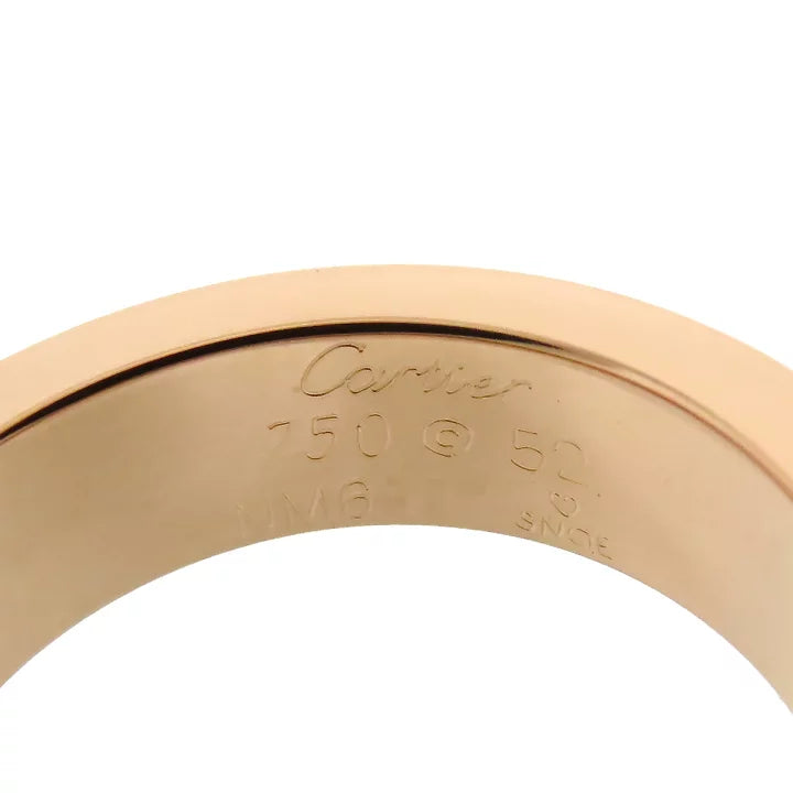 Cartier Love Ring Pink Sapphire Size 52