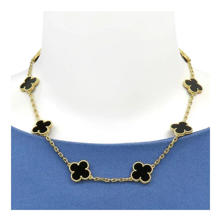 Van Cleef Arpels Vintage Alhambra Necklace 10 Motifs – grandeurtokyo