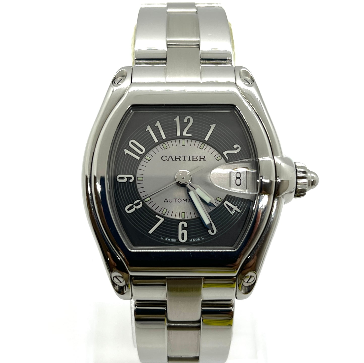 Cartier Roadster LM Black Dial
