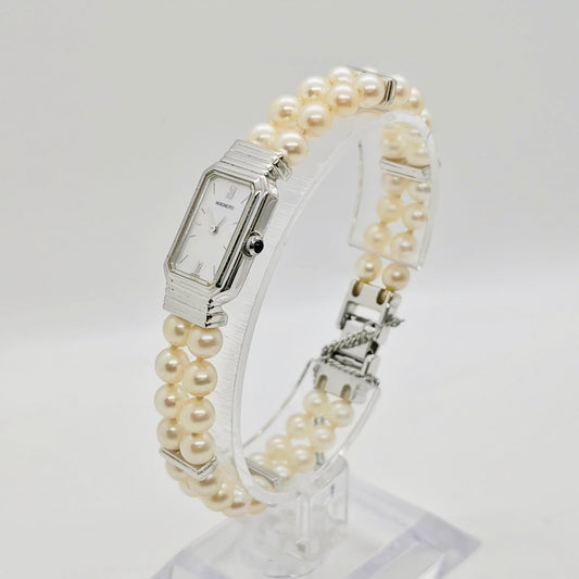 Mikimoto Pearl Bracelet Watch MOP