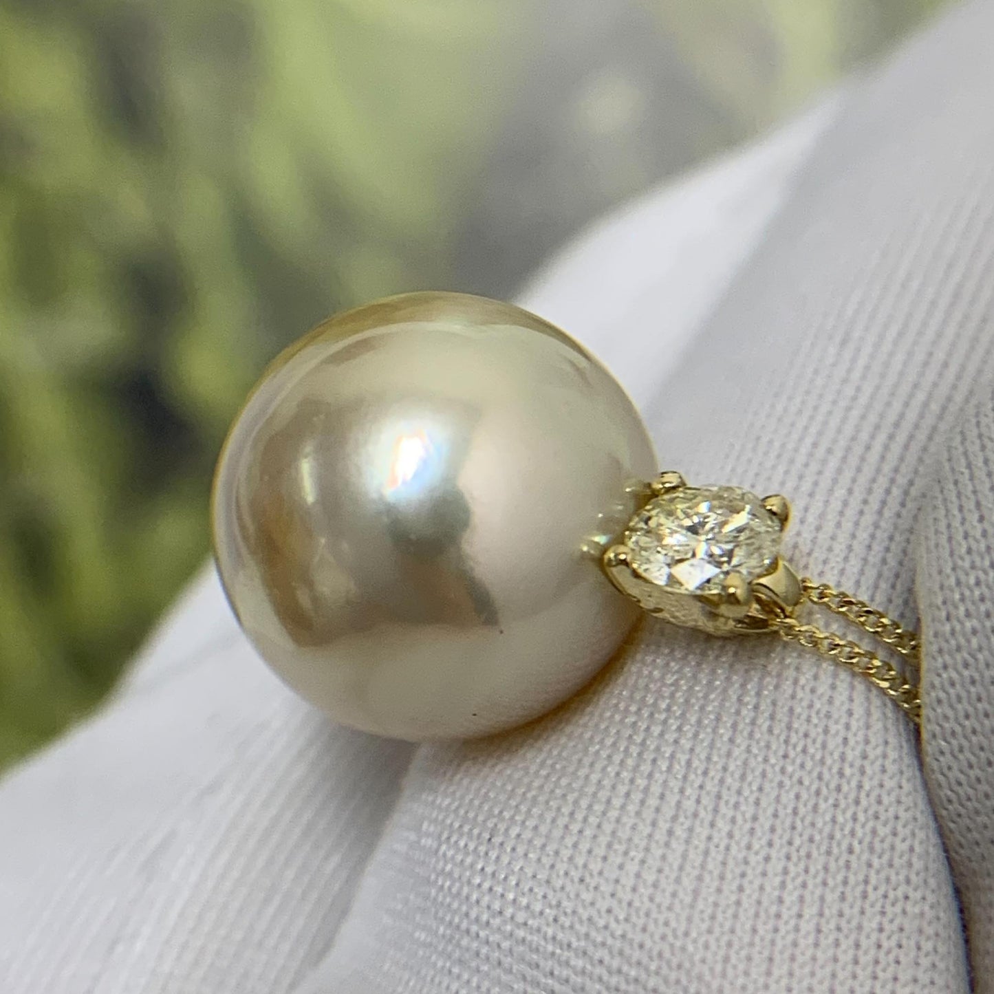 South Sea Pearl Diamond Necklace