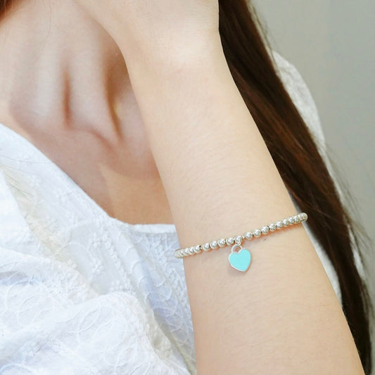 Tiffany Return Blue Silver Bracelet 16.5cm