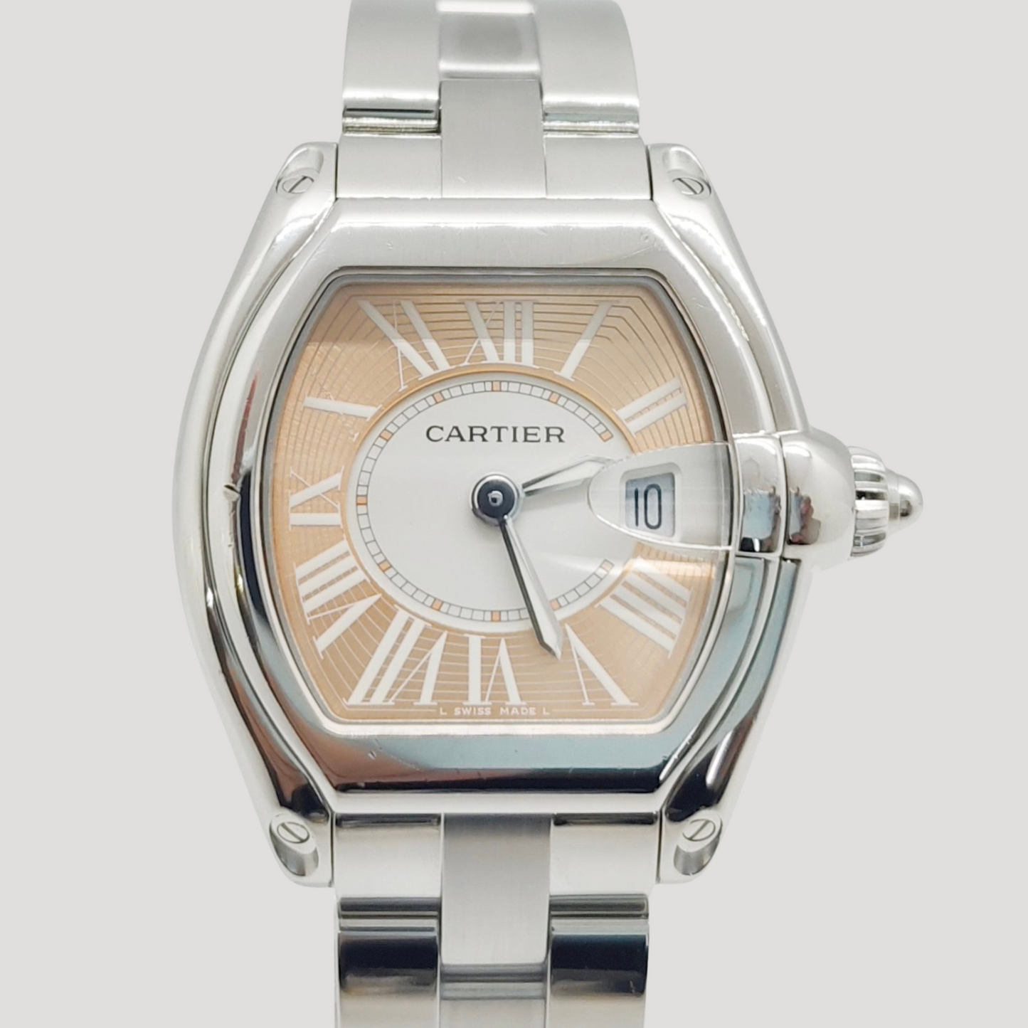 Cartier Roadster Pink Salmon Dial