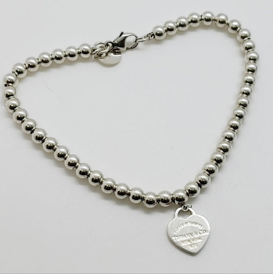 Tiffany Return Blue Silver Bracelet