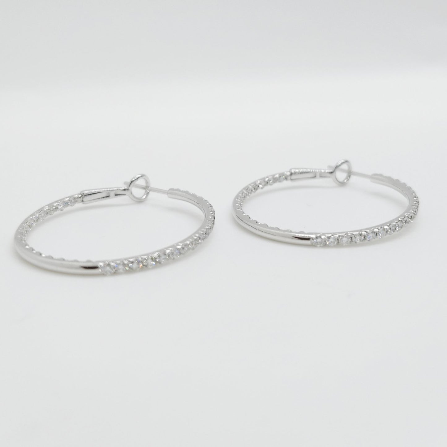 Diamond Hoop Earrings
