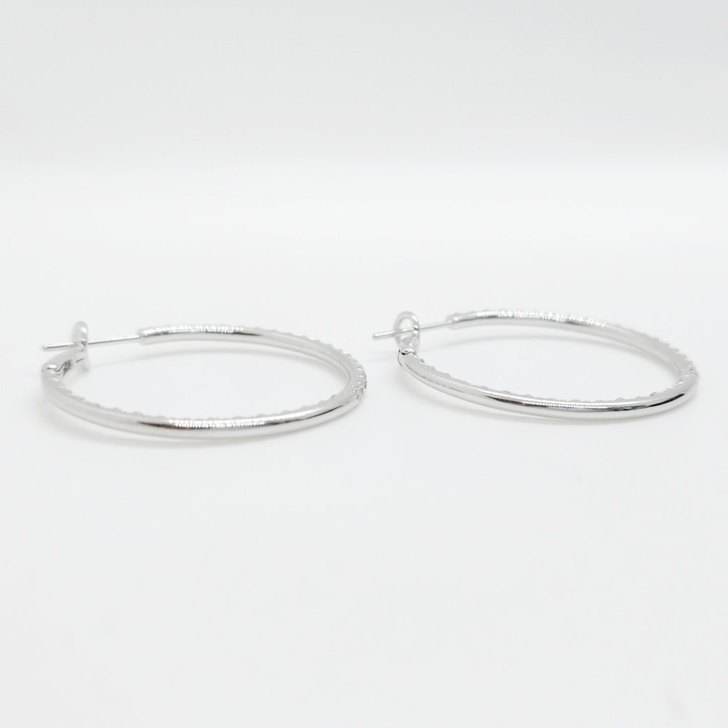 Diamond Hoop Earrings