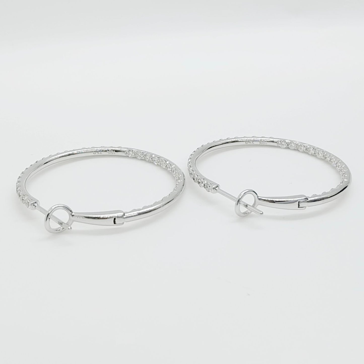 Diamond Hoop Earrings