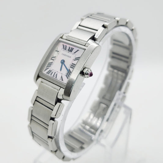 Cartier Tank Francaise Pink MOP Dial SM