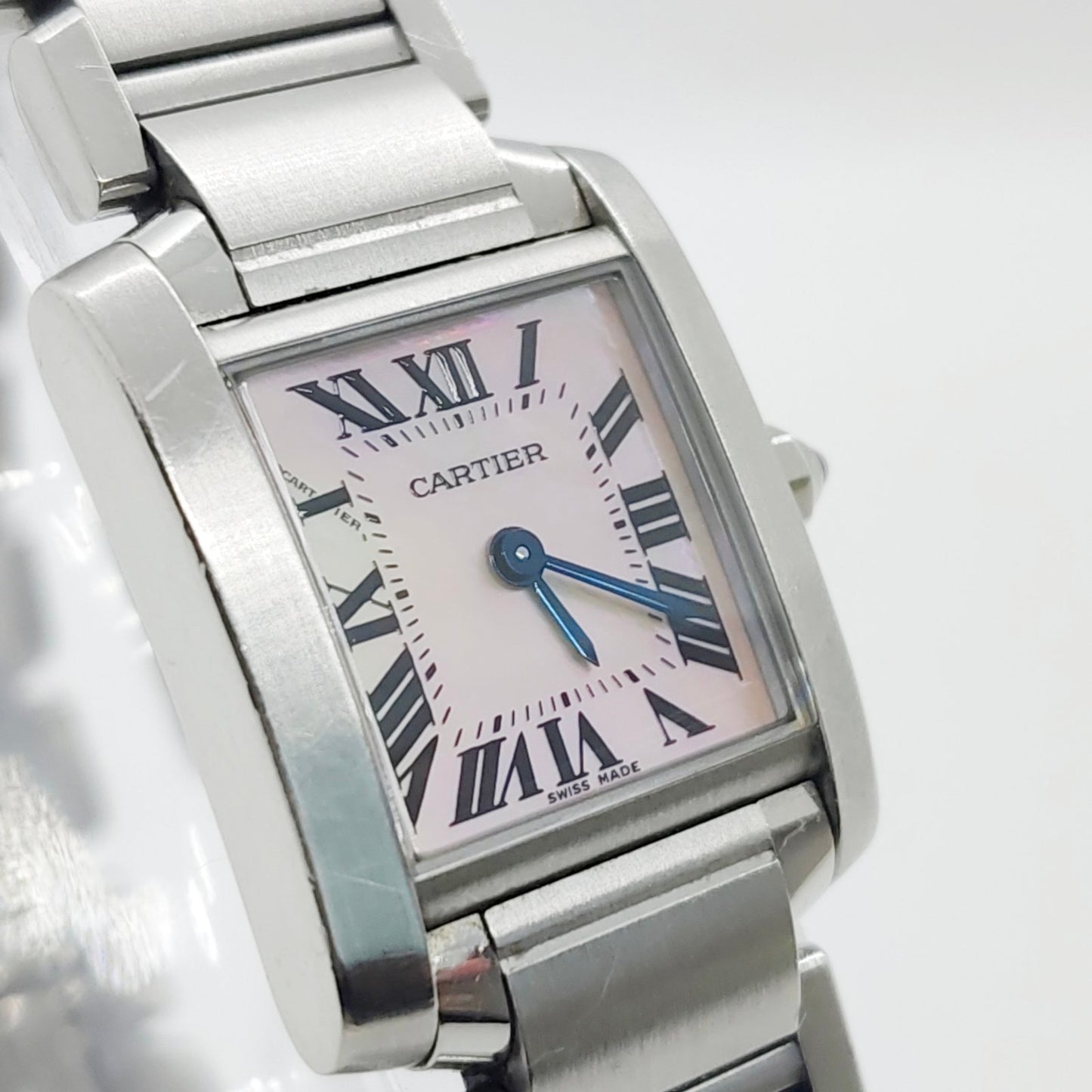 Cartier Tank Francaise Pink MOP Dial SM