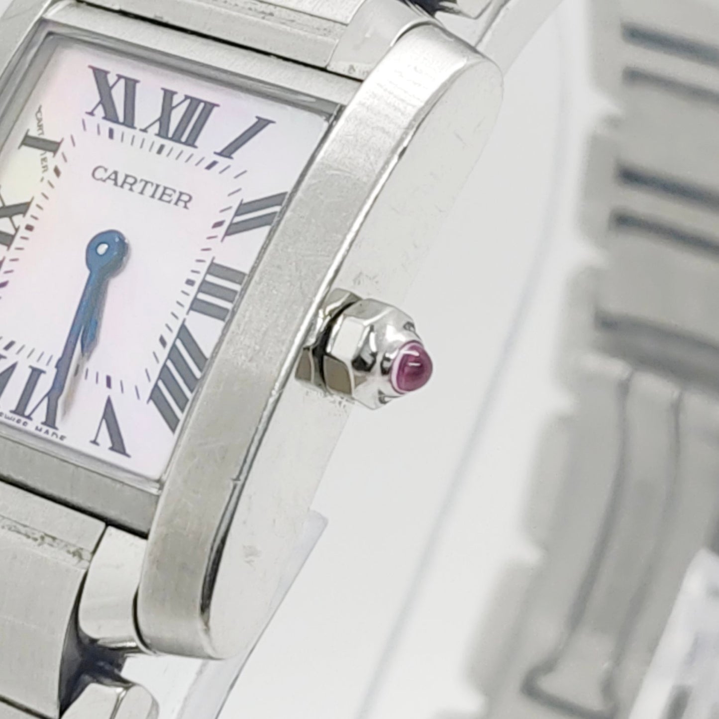 Cartier Tank Francaise Pink MOP Dial SM